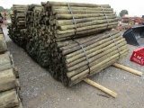 APPROX (100) 3''X7' TREATED FENCE POST