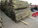 APPROX (100) 3''X7' TREATED FENCE POST