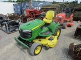 X758 JOHN DEERE TRACTOR W/ BELLY MOWER