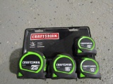 4PC CRAFTSMAN TAPE MEASURE SET