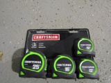 4PC CRAFTSMAN TAPE MEASURE SET
