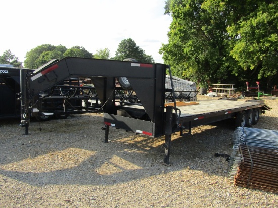 30FT DOWN TO EARTH GOOSENECK FLATBED TRAILER - NO TITLE
