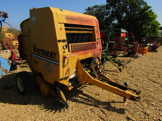 554XL VERMEER ROUND BALER W/ NET AND MONITOR