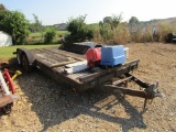 18FT BUMPERHITCH FLATBED TRAILER - NO TITLE