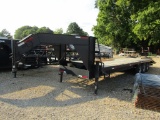 30FT DOWN TO EARTH GOOSENECK FLATBED TRAILER - NO TITLE