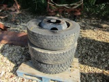 (3) 245/70R19.5 TRUCK TIRES AND RIMS - ALL ONE PRICE