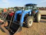 TD5050 NEW HOLLAND TRACTOR W/ CAB - LOADER - BUCKET - SPEAR