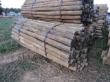 APPROX (100) 3'' X 7' TREATED FENCE POST - ALL ONE PRICE