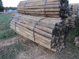 APPROX (100) 3'' X 7' TREATED FENCE POST - ALL ONE PRICE
