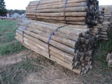 APPROX (100) 3'' X 7' TREATED FENCE POST - ALL ONE PRICE