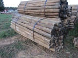 APPROX (100) 3'' X 7' TREATED FENCE POST - ALL ONE PRICE