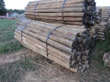 APPROX (100) 3'' X 7' TREATED FENCE POST - ALL ONE PRICE