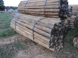 APPROX (100) 3'' X 7' TREATED FENCE POST - ALL ONE PRICE