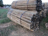 APPROX (100) 3'' X 7' TREATED FENCE POST - ALL ONE PRICE