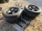 (4) 205/55R16 CAR TIRES AND RIMS - ALL ONE PRICE