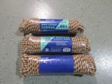 (3) 100FT 3/8'' BROWN ROPE - 3X TIMES THE PRICE