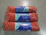 (3) 100FT 3/8'' RED ROPE - 3X TIMES THE PRICE