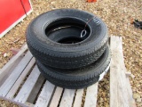 (2) NEW 205/75R15 RADIAL TRAILER TIRES - BOTH ONE PRICE