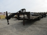 20FT GOOSENECK FLATBED TRAILER - NO TITLE