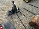 NEW 3PT BALE SPEAR W/ TRAILER BALL