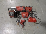 MILWAUKEE M12 POWER TOOLS AND BATTERY CHARGERS - ALL ONE PRICE
