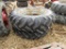 (2) 16.9/38 TRACTOR TIRES AND RIMS - BOTH ONE PRICE