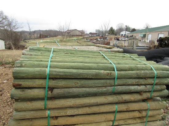 APPROX (36) 4''X7' TREATED FENCE POST