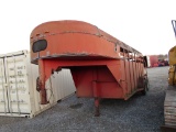 16FT CORN PRO GOOSENECK STOCK TRAILER - NO TITLE