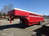 22FT WILRO GOOSENECK STOCK TRAILER - VERY NICE