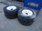(4) NEW 235/80R16 TRAILER TIRES ON 8 LUG RIMS - ALL ONE PRICE