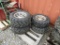 (4) 25X11-12 FOUR WHEELER TIRES AND RIMS - ALL ONE PRICE