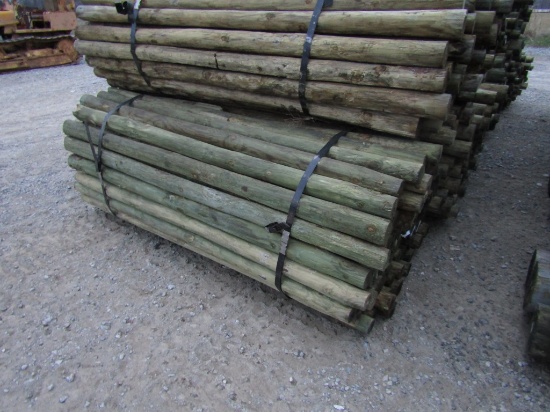 APPROX (100) 3'' X 7' TREATED FENCE POST