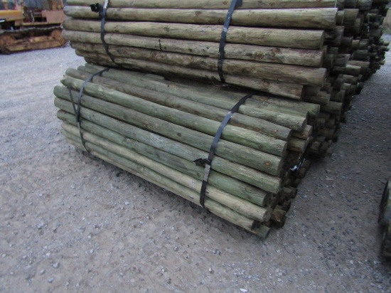 APPROX (100) 3'' X 7' TREATED FENCE POST