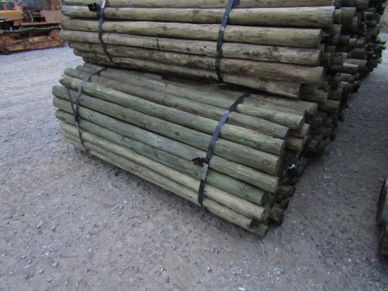 APPROX (100) 3'' X 7' TREATED FENCE POST