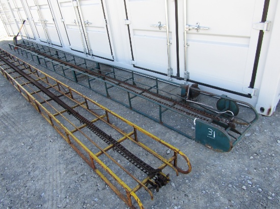 30FT GREEN HAY ELEVATOR W/ MOTOR
