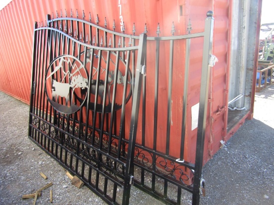 NEW 20FT COW/CALF SCENE DRIVEWAY GATES