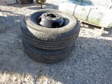 (2) 235/80R16 DUALLY TIRES AND RIMS - BOTH ONE PRICE