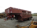 16FT WILRO GOOSENECK STOCK TRAILER - NO TITLE