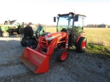 B2650 KUBOTA TRACTOR W/ CAB AND LOADER