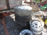 (4) 245/75R16 6 LUG FIRESTONE WHEELS AND TIRES - ALL ONE PRICE