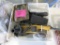 TOTE OF MISC TOOLS & DEWALT BUFFER