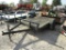 10FT BUMPERHITCH FLATBED TRAILER - NO TITLE