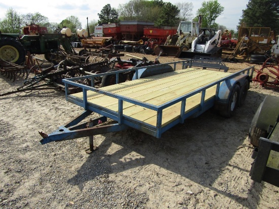 16FT BUMPERHITCH FLATBED TRAILER - NO TITLE