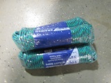 (3) 100FT 3/8'' GREEN ROPE