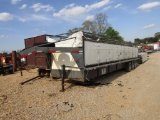 2000 6'8''X32FT CIRCLE W GOOSENECK STOCK TRAILER - NO TITLE
