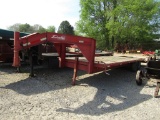 2002 26FT DELTA GOOSENECK FLATBED TRAILER - NO TITLE