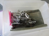 TOTE OF ASSORTED WRENCHES