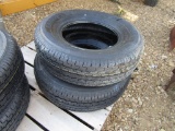(2) NEW 225/75R15 RADIAL TRAILER TIRES