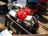 LAWN WAGON/ GAS JUGS/ MISC