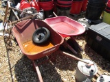 (2) WHEEL BARROWS